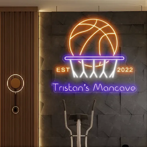Tristans Mancave Neon Sign - Custom Stickers Now