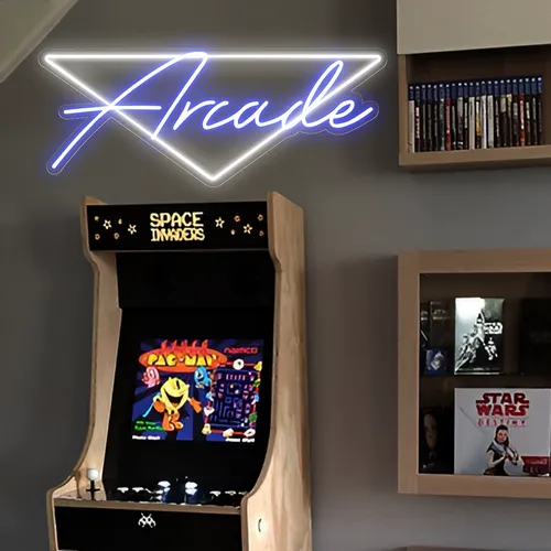 Arcade Neon Sign - Custom Stickers Now