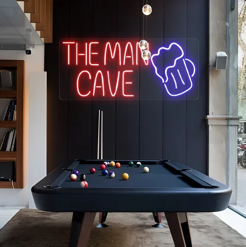 The Man Cave Neon Sign - Custom Stickers Now