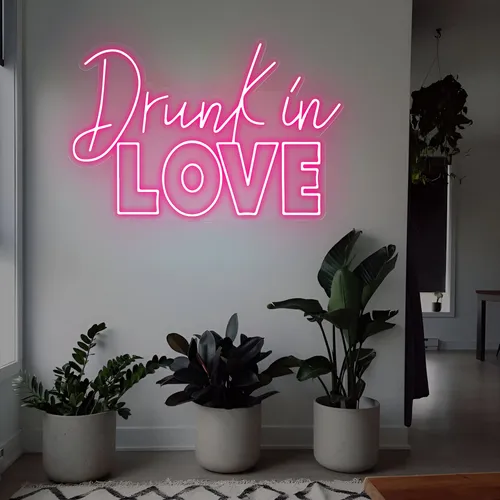 Drunk in Love Neon Sign - Custom Stickers Now
