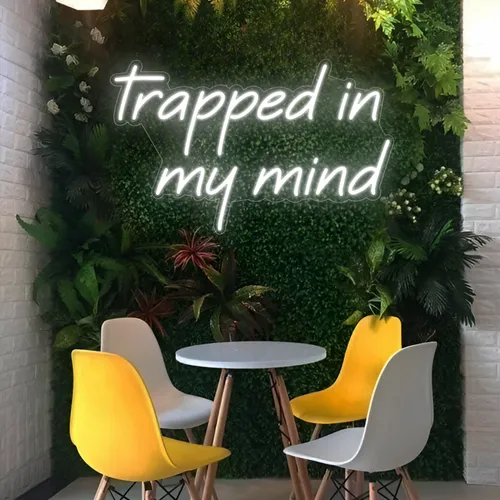 Trapped in my Mind Neon Sign - Custom Stickers Now