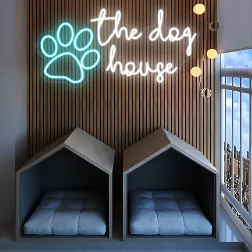 The Dog House Neon Sign - Custom Stickers Now