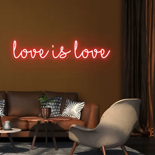 Love Is Love Neon Sign - Custom Stickers Now