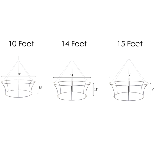 Custom Tapered Circle Personalized Trade Show Hanging Signs - Custom Stickers Now