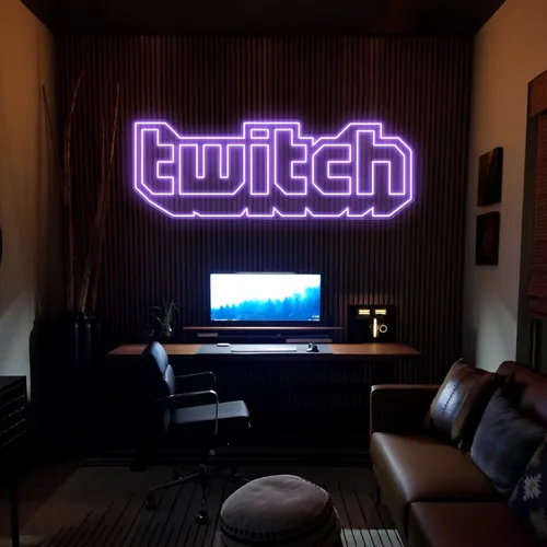 Twitch Neon Signs - Custom Stickers Now