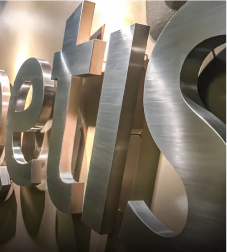 Stainless Steel Signs - Custom Stickers Now