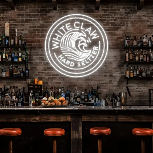 White Claw Neon Sign - Custom Stickers Now