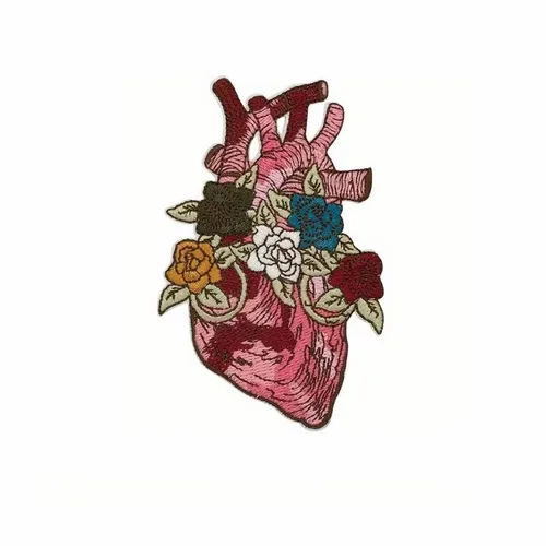 Heart of Flowers Patch - Custom Stickers Now