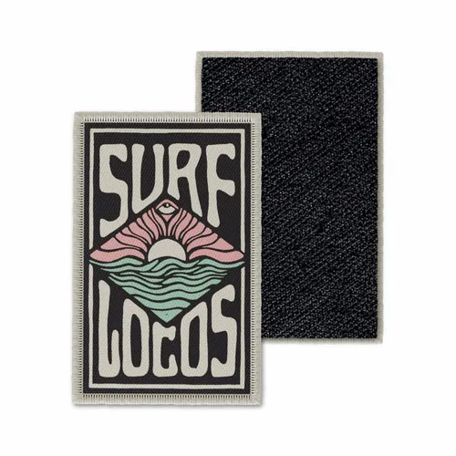 Rectangle Surf Locos Velcro Patch - Custom Stickers Now
