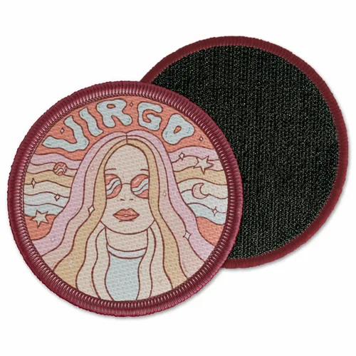Round Virgo Velcro Patch - Custom Stickers Now