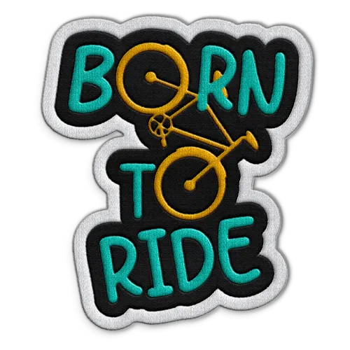 Born To Ride Hat Patch - Custom Stickers Now