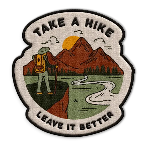 Take A Hike Hat Patch - Custom Stickers Now