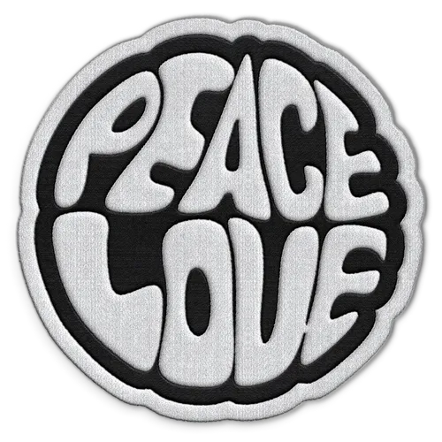 Peace Love Hat Patch - Custom Stickers Now