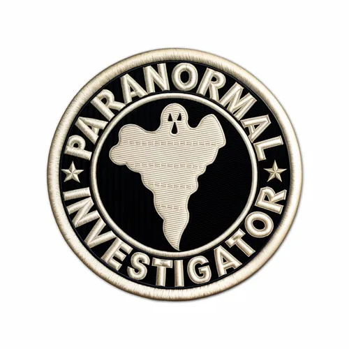 Round Paranormal Investigator Iron On Patch - Custom Stickers Now