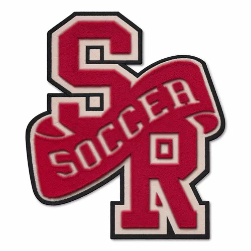 SR Soccer Letterman Jacket Patch - Custom Stickers Now