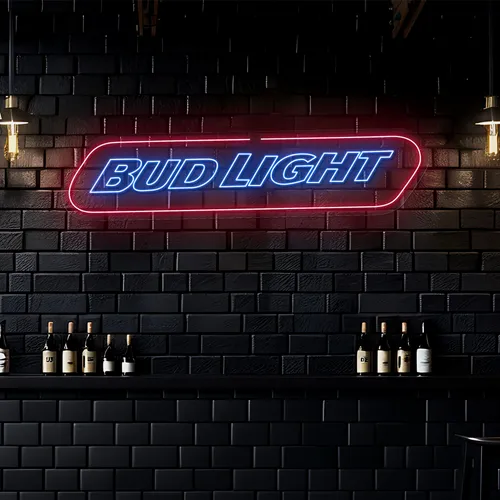 Chill Bud Light Neon Sign - Custom Stickers Now