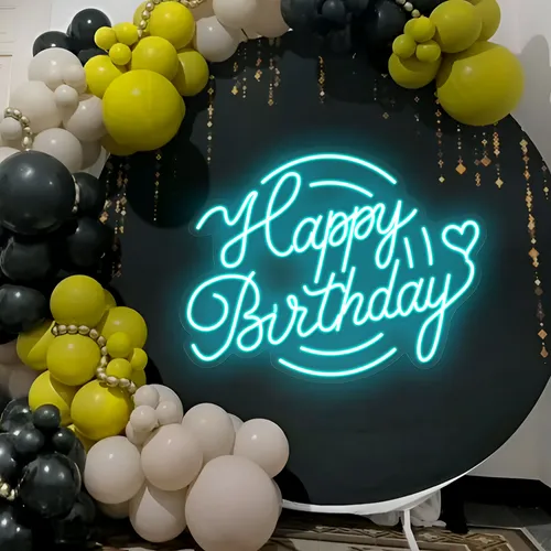 Icy Happy Birthday - Custom Stickers Now