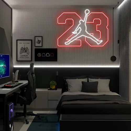 Jordan Neon Signs - Custom Stickers Now