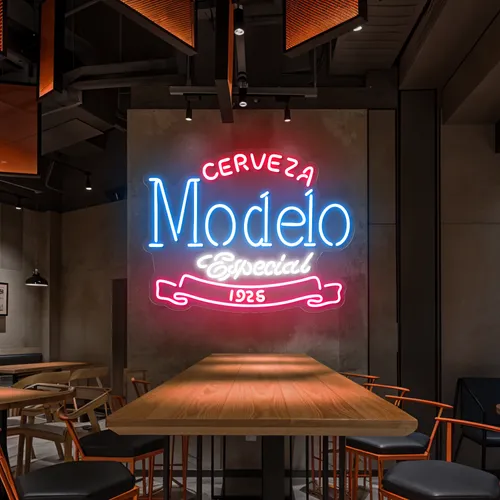 Modelo Neon Signs - Custom Stickers Now