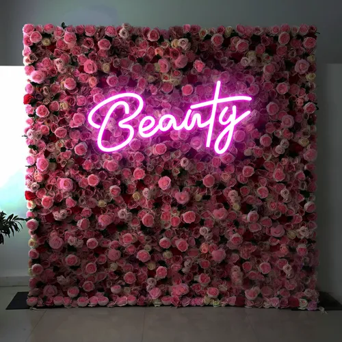 Radiant Beauty Pink Neon Sign - Custom Stickers Now