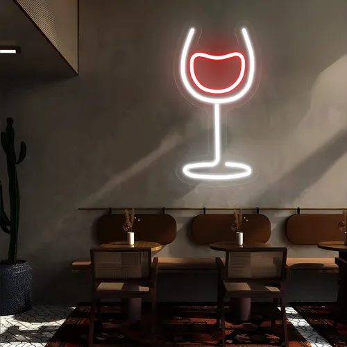 Aura Glass Neon Signs - Custom Stickers Now