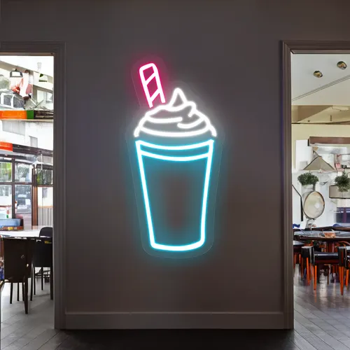 Fizz Glass Neon Sign - Custom Stickers Now