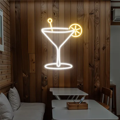 Glow Glass Neon Sign - Custom Stickers Now