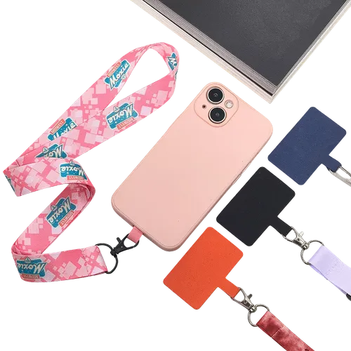 Lanyard & Blank Insert Phone Wallet - Custom Stickers Now