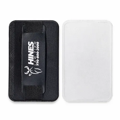 Leather Phone Wallet with Hand Grip - Custom Stickers Now