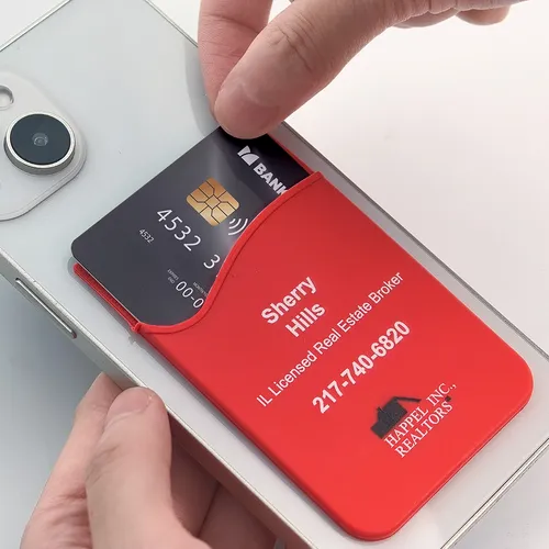 Silicone Phone Wallet Card Holder - Custom Stickers Now