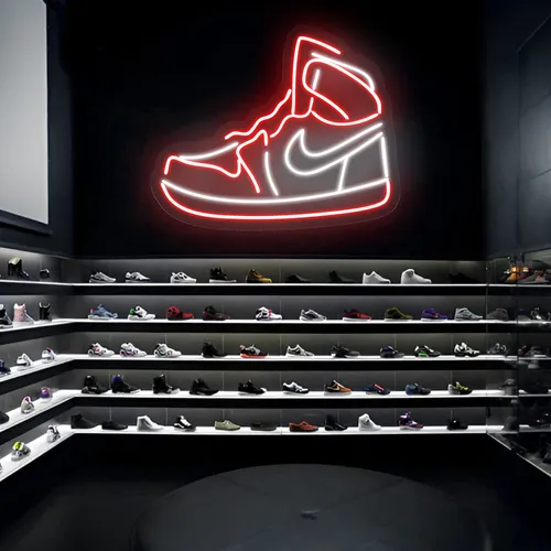Mini Sneaker Neon Sign - Custom Stickers Now