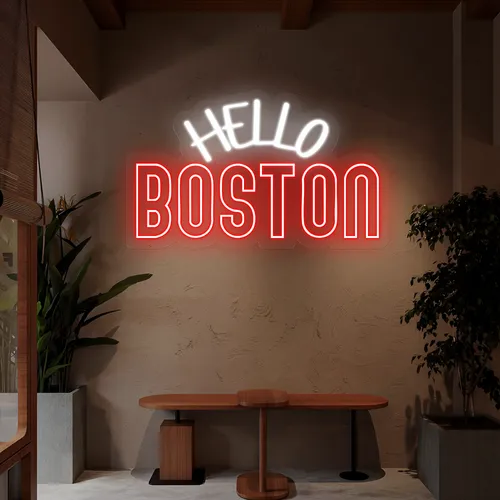Neon Signs Boston - Custom Stickers Now
