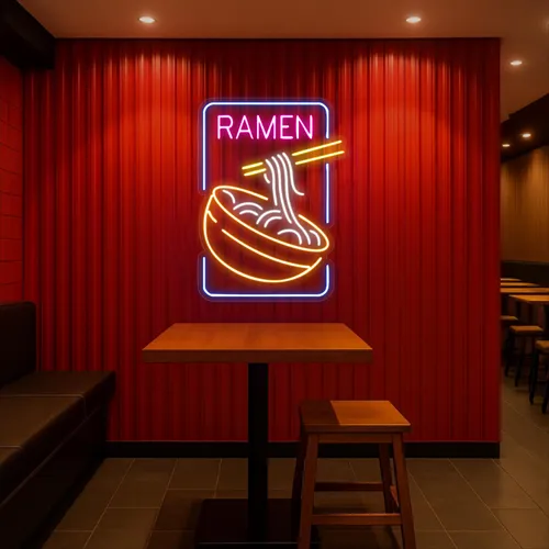 Custom Ramen Neon Signs - Custom Stickers Now