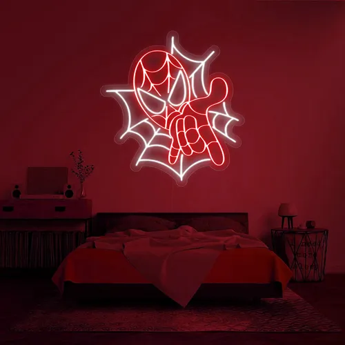 Custom Spiderman Neon Signs - Custom Stickers Now