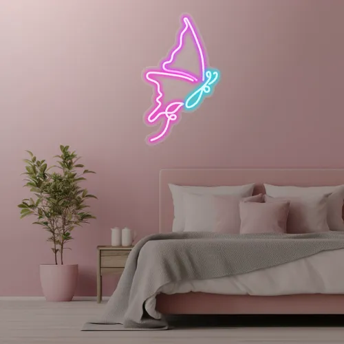 Custom Butterfly Neon Signs - Custom Stickers Now