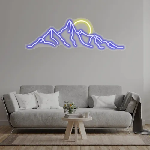 Custom Mountain Neon Signs - Custom Stickers Now