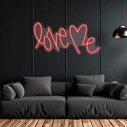 Custom Love Me Neon Signs - Custom Stickers Now