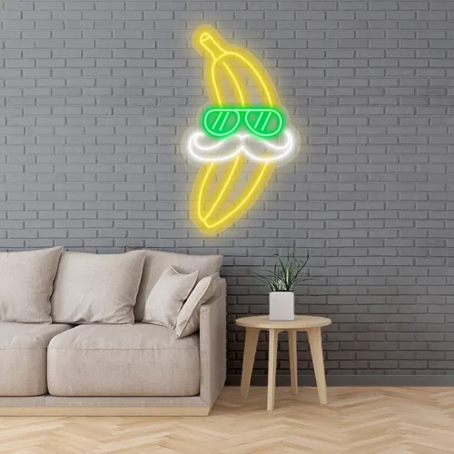 Custom Banana Neon Signs - Custom Stickers Now