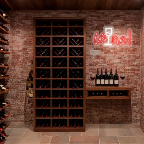 Custom Wine Neon Signs - Custom Stickers Now