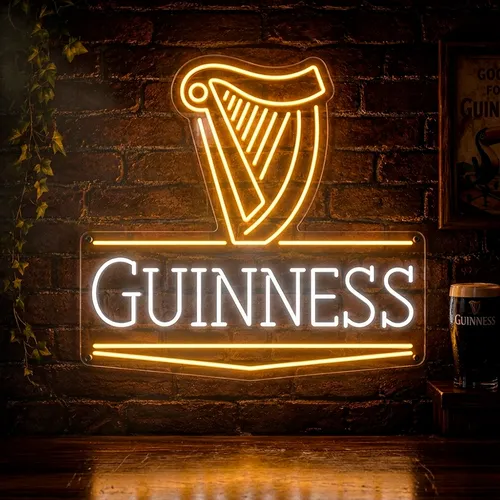 Custom Guinness Neon Signs - Custom Stickers Now