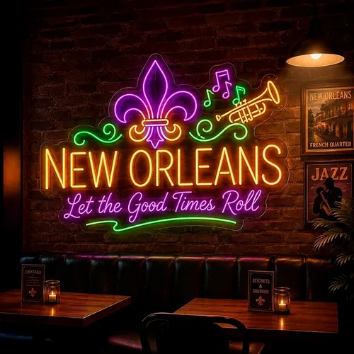 Custom Neon Signs New Orleans - Custom Stickers Now