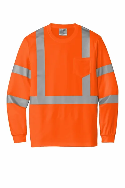 CornerStone ANSI 107 Class 3 Mesh Long Sleeve Tee. CS203 - Custom Stickers Now