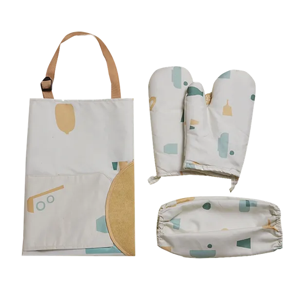 Striped Three-Piece Apron - Custom Stickers Now