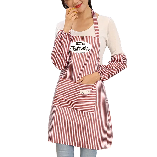 Waterproof Polyester Stripe Apron - Custom Stickers Now