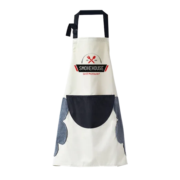 Floral Apron with Hand Wiping Pockets - Custom Stickers Now