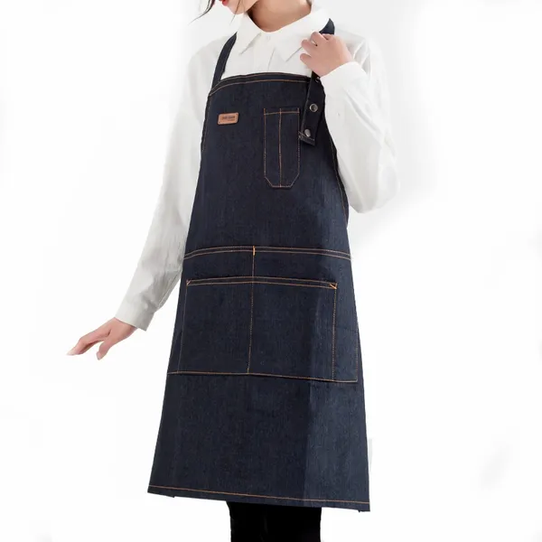 Denim Lanyard Apron - Custom Stickers Now