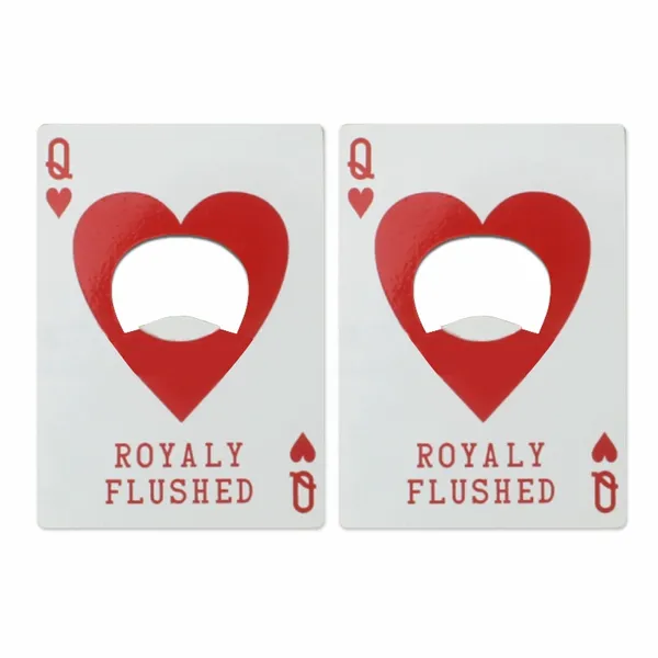 Queen of Hearts Bottle Opener - Custom Stickers Now