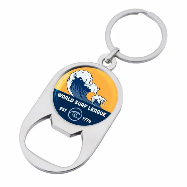 Multiuse Alloy Bottle Opener Keychain - Custom Stickers Now