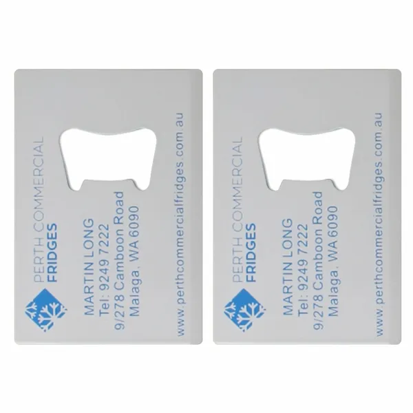 Color Filled Card Bottle Opener - Custom Stickers Now