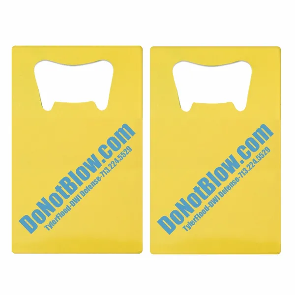 Printed Simple Card Bottle Opener - Custom Stickers Now